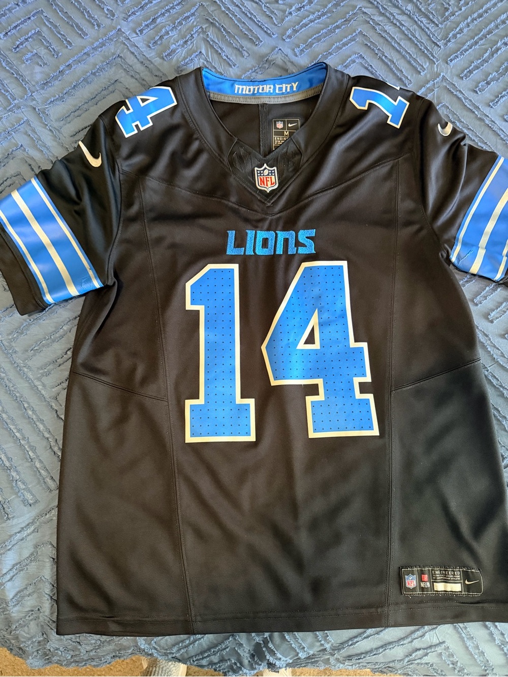 Mens Nike Detroit Lions Vapor F.U.S.E. Limited Amon St Brown Jersey